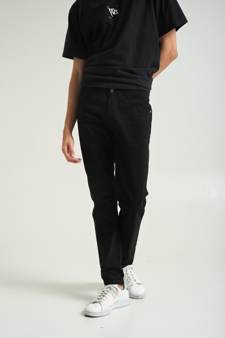 Pantalon dril online negro